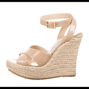 Jimmy Choo Leather Espadrilles Sandals